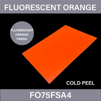 Fluorescējoša apelsīna DTF lapa